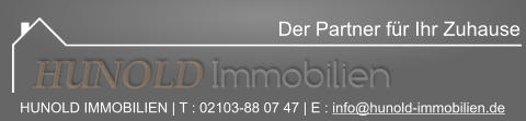 Der Partner für Ihr Zuhause HUNOLD Immobilien HUNOLD IMMOBILIEN | T : 02103-88 07 47 | E : info@hunold-immobilien.de